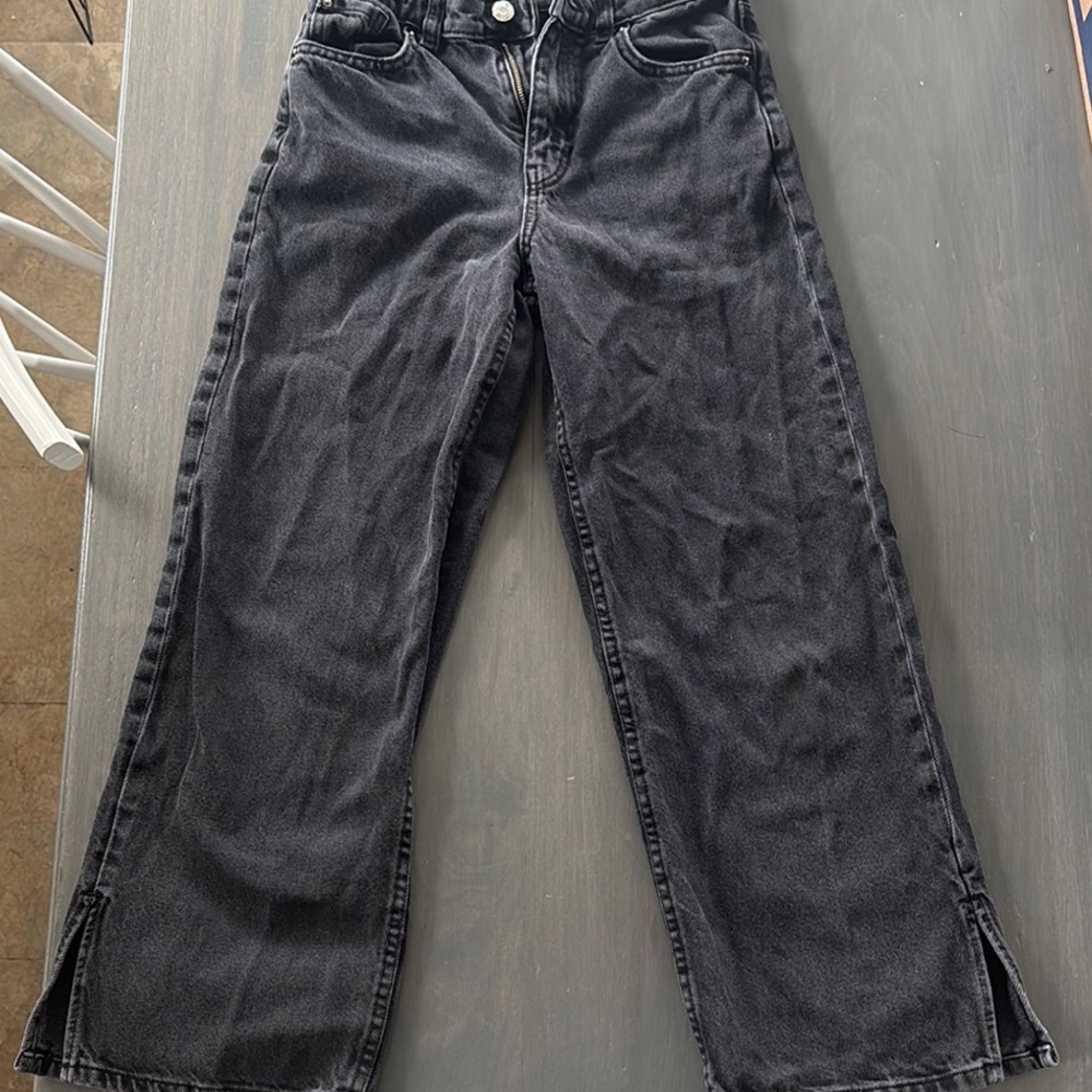 Denim&Co Black Straight Leg Jeans Heavyweight